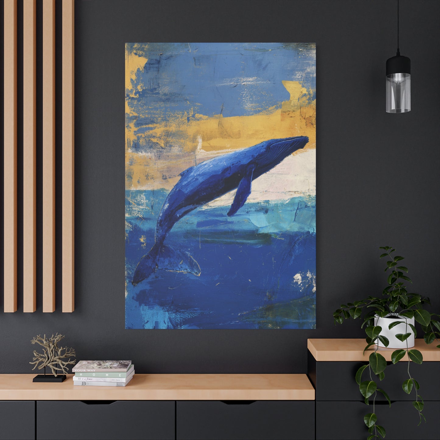 Blue Whale Art Canvas