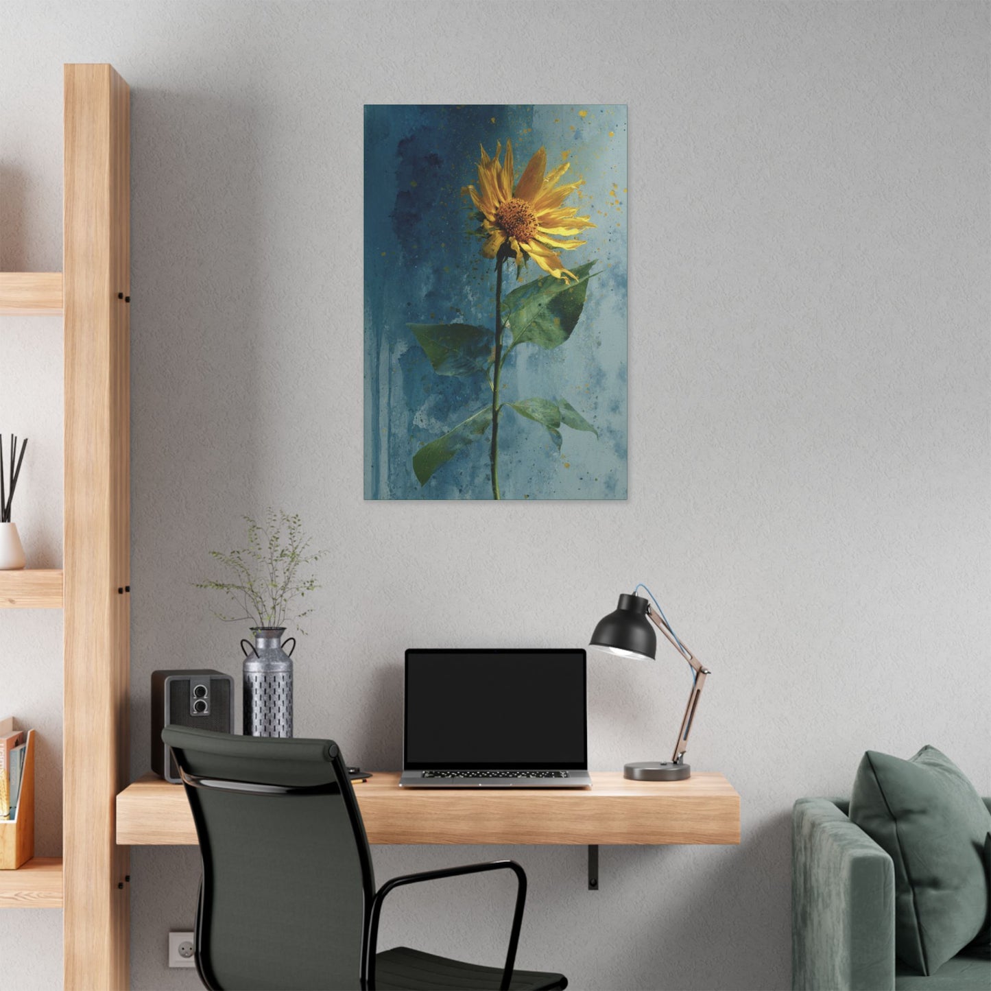 Sunflower Canvas Wall Art - Bright Floral Home Decor