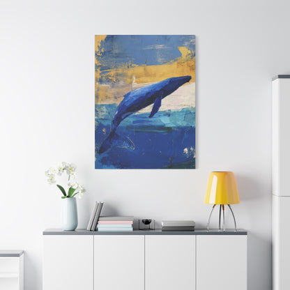 Blue Whale Art Canvas