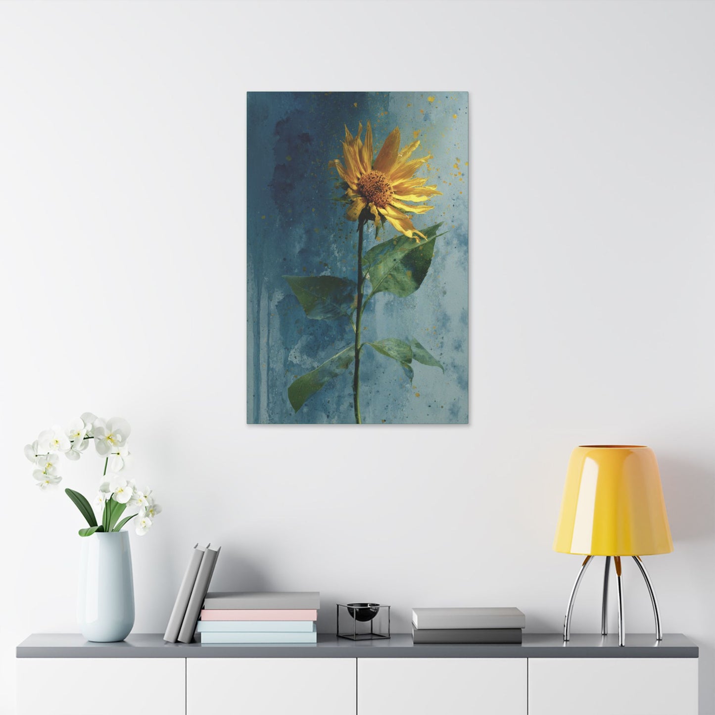 Sunflower Canvas Wall Art - Bright Floral Home Decor