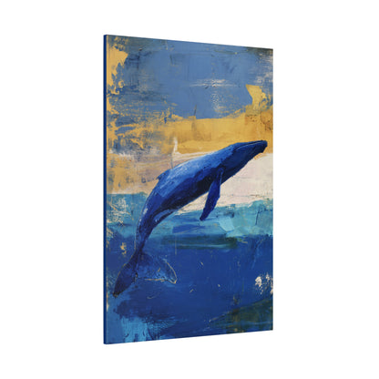Blue Whale Art Canvas