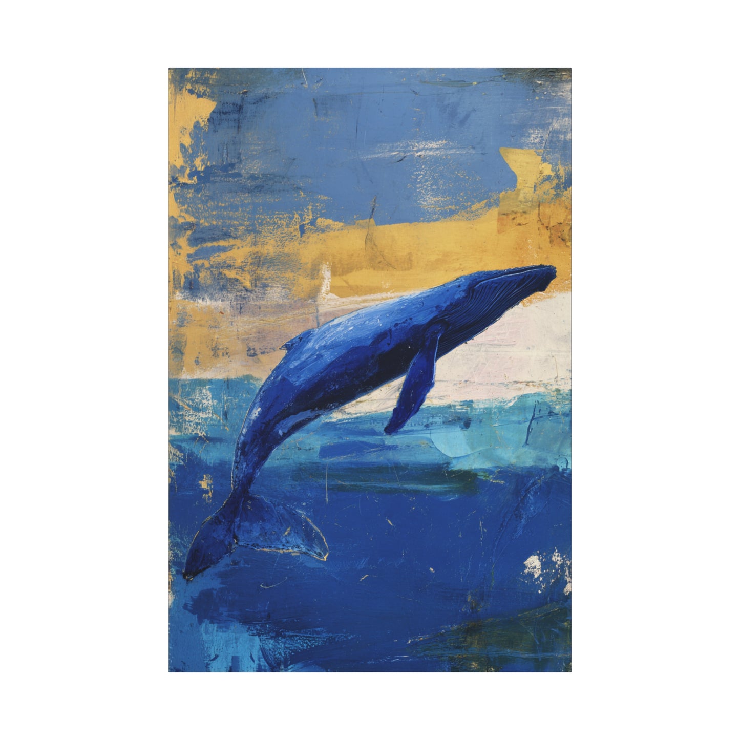 Blue Whale Art Canvas
