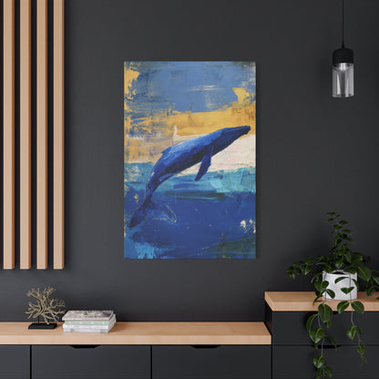 Blue Whale Art Canvas