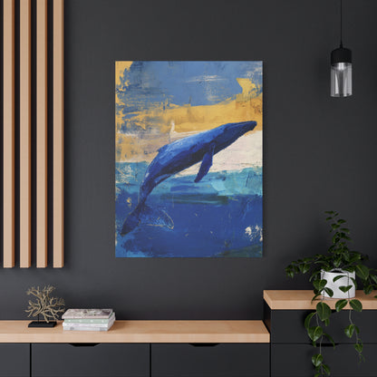 Blue Whale Art Canvas