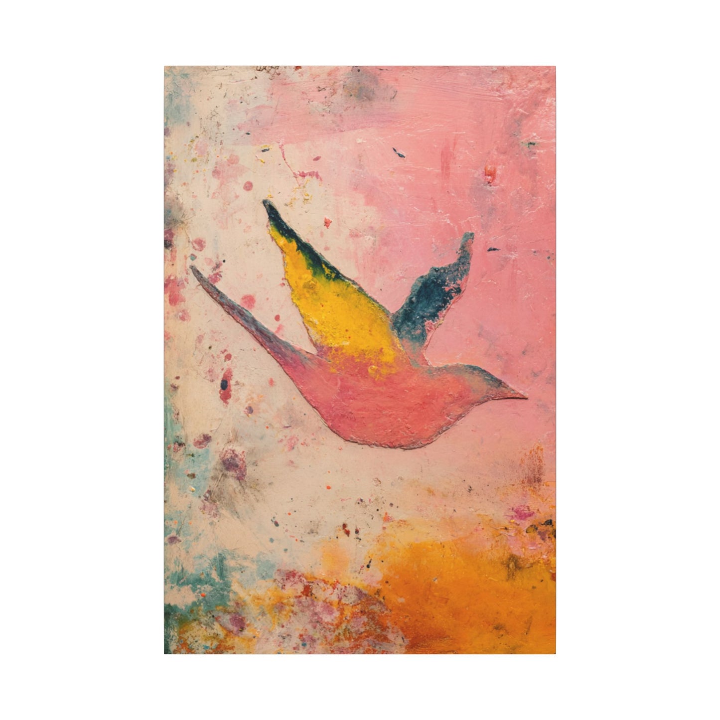Colorful Bird Canvas Wall Art