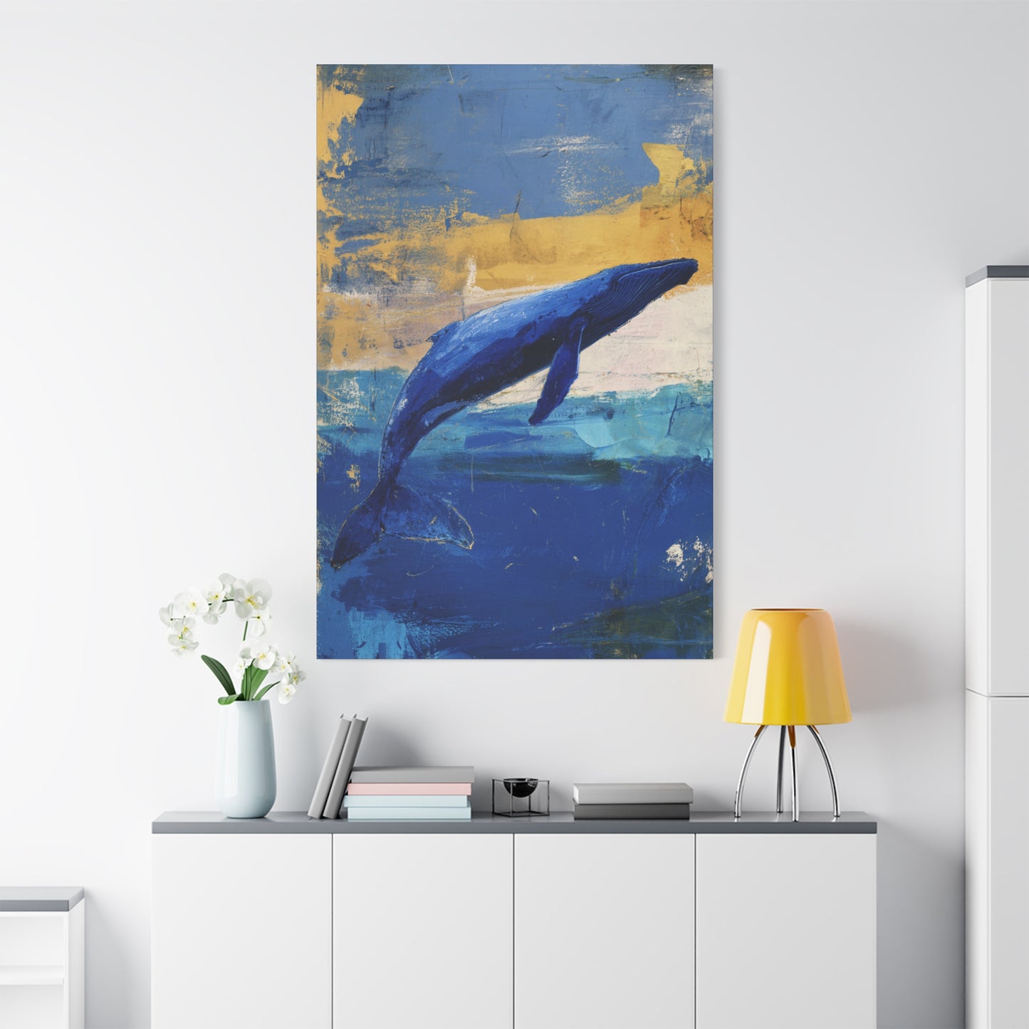 Blue Whale Art Canvas