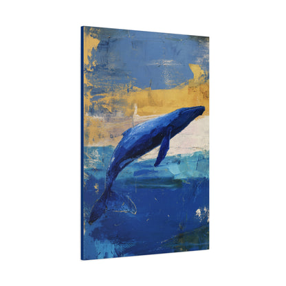 Blue Whale Art Canvas