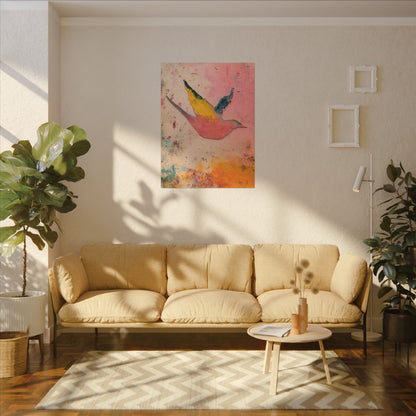 Colorful Bird Canvas Wall Art