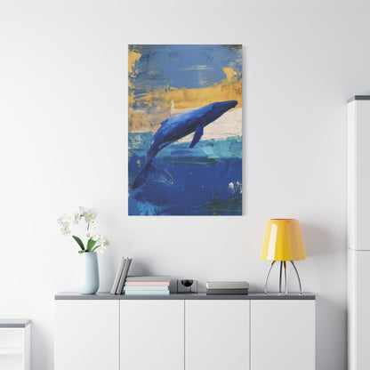 Blue Whale Art Canvas