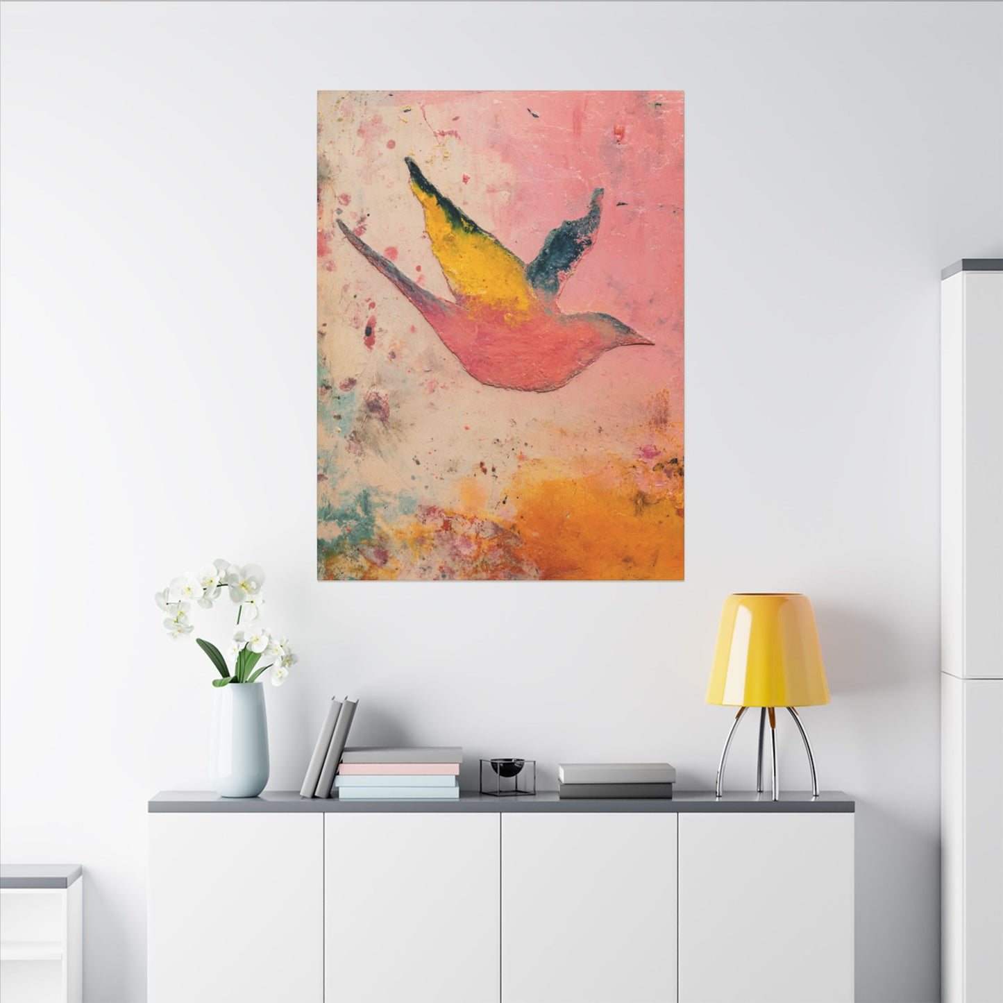 Colorful Bird Canvas Wall Art